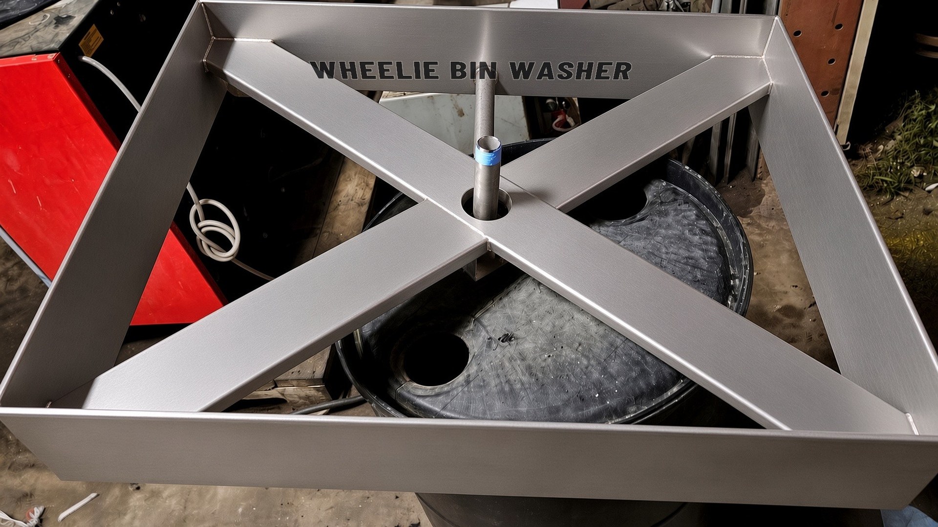 WBW-001 SS304 invert-over-spinner stand